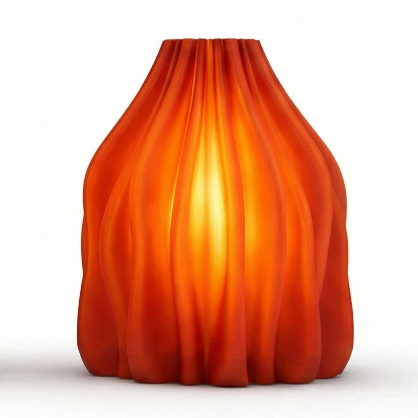 Bloom Lamp - Amber Finish